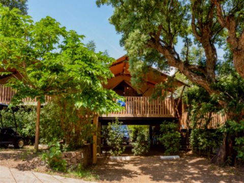 TENTE TOILE ET BOIS 4 personnes - Tente Lodge 4 pers
