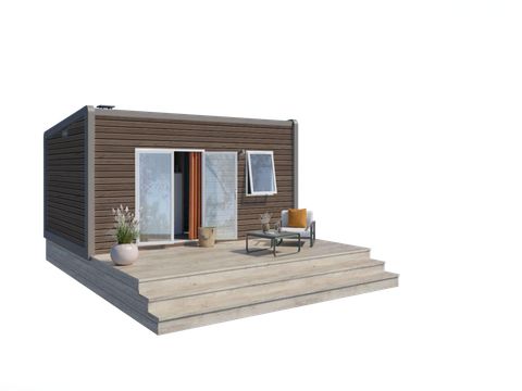 MOBILHOME 2 personnes - CAHITA Etape -  1 chambre (ménage + draps et serviettes)