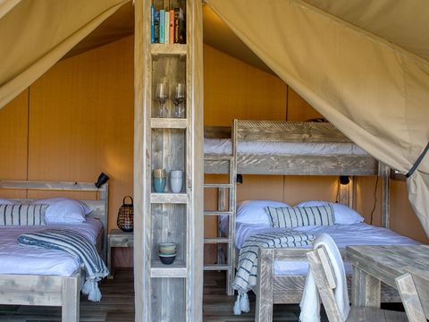 TENTE TOILE ET BOIS 5 personnes - Tente Lodge sans salle de bain