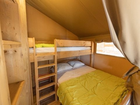 TENTE TOILE ET BOIS 5 personnes - Tente Lodge sans salle de bain