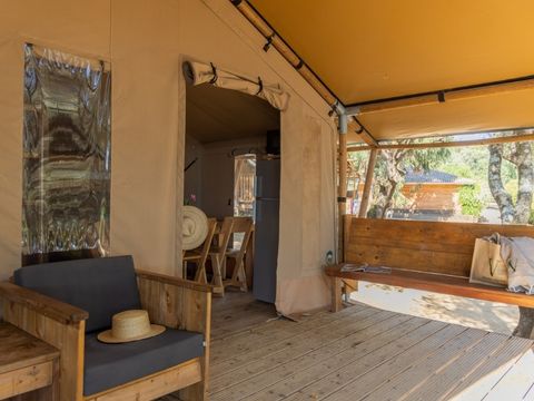 TENTE TOILE ET BOIS 5 personnes - Tente Lodge sans salle de bain