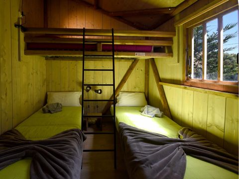 TENTE TOILE ET BOIS 5 personnes - Palmier