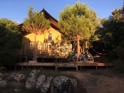 TENTE TOILE ET BOIS 6 personnes - LODGE SAFARI