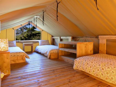 TENTE TOILE ET BOIS 6 personnes - LODGE SAFARI