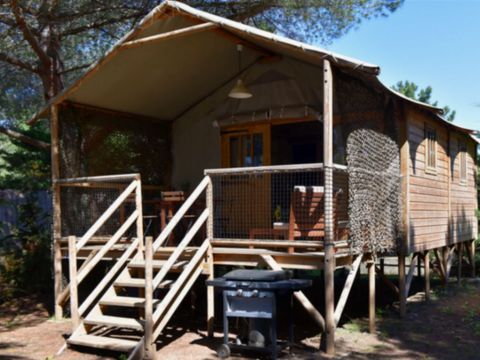 TENTE TOILE ET BOIS 5 personnes - PALMIER