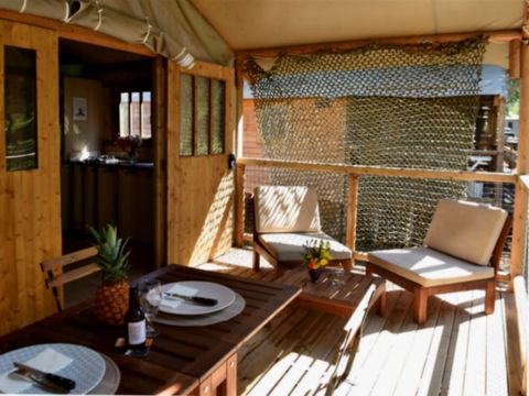 Tente en toile et en bois 5 personnes - PALMIER