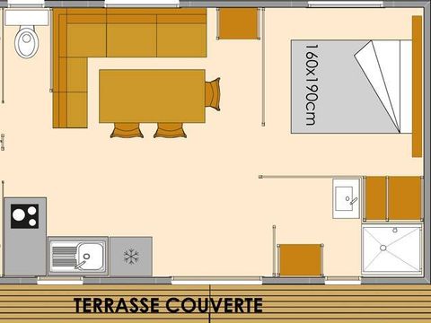 MOBILHOME 6 personnes - Mobile-home | Premium | 3 Ch. | 6 Pers. | Terrasse surélevée | Clim.