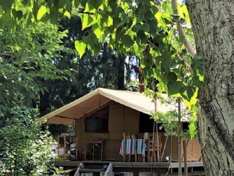 Tente en toile et en bois 4 personnes - Ecolodge