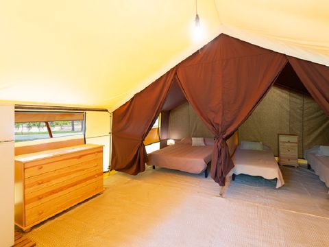 TENTE TOILE ET BOIS 4 personnes - Ecolodge