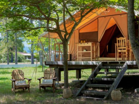 LODGE 4 personnes - Ecolodge sans sanitaires pour 4 pers (2 chambres)