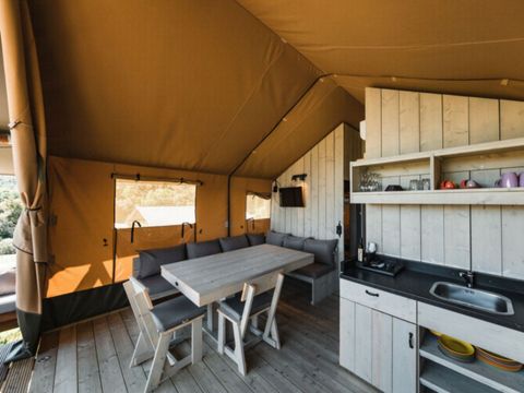 TENTE TOILE ET BOIS 4 personnes - Woodlodge 4 personnes (2 chambres)