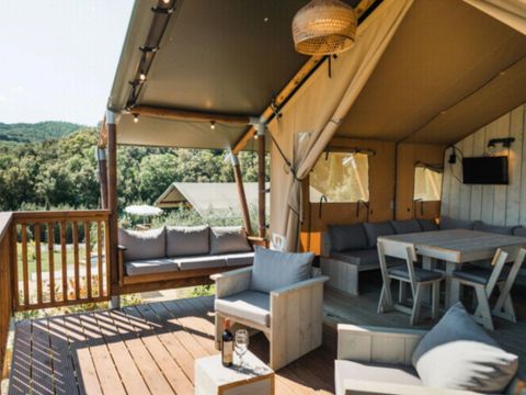 TENTE TOILE ET BOIS 4 personnes - Woodlodge 4 personnes (2 chambres)