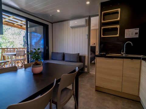 MOBILHOME 7 personnes - Lodge Prestige Pilotis Vue Mer 7 Pers.