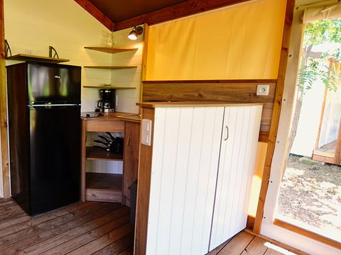 Tente en toile et en bois 5 personnes - Tente Lodge Cottu