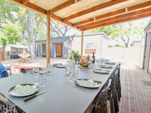 MOBILHOME 10 personnes - Cottage Premium Tribu SPA 10P 5CH