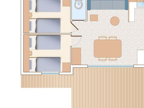 MOBILHOME 8 personnes - VIA AUREA  PRIVILEGE 40 M² AV CLIM