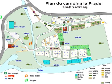 Emplacement - FORFAIT CONFORT Electricité 10 Amp ( prévoir adaptateur)