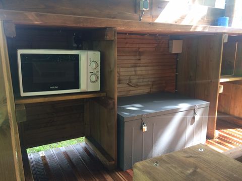 Tente en toile et en bois 2 personnes - Bivouac 2 personnes - sans sanitaires