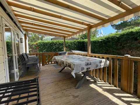 MOBILHOME 6 personnes - Mobil Home CC372 - 45 m² - 3 Chambres - LV - Climatisation