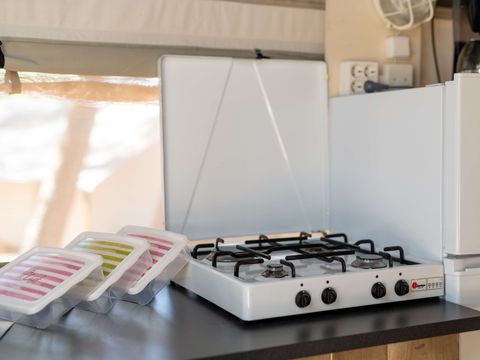 TENTE TOILE ET BOIS 5 personnes - Krk - Tente Safari Confort + climatisation