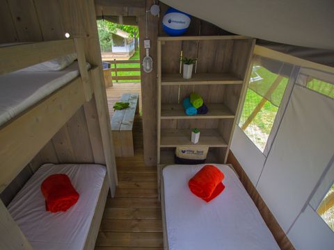 Tente en toile et en bois 5 personnes - Krk - Tente safari de luxe