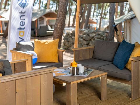 Tente en toile et en bois 5 personnes - Krk - Tente Safari Confort