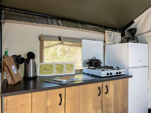 Tente en toile et en bois 5 personnes - Krk - Tente Safari Confort