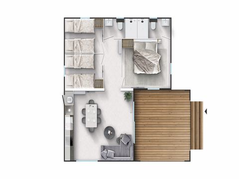 VILLA 4 personnes - Glamping Premium