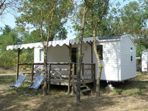MOBILHOME 5 personnes - Mobilhome DOMINO 25m² CLIMATISÉ+ terrasse couverte 10m²