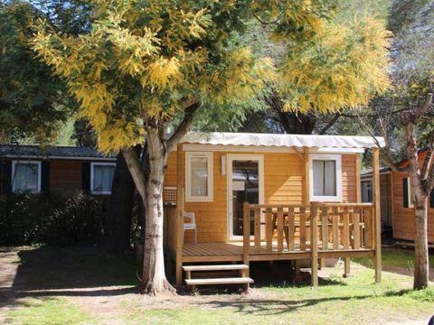 Chalet 3 personnes - Confort 16 m² - 1 chambre - Climatisation - Possibilité couchage d'appoint - 2 pers