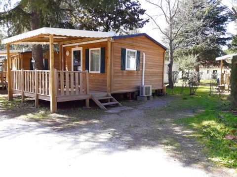 CHALET 3 personnes - Chalet Confort 16 m² - 1 chambre - climatisation (possibilité couchage d'appoint) 2 pers