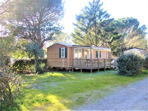 MOBILHOME 6 personnes - Confort + 32 m² - 3 chambres - climatisation