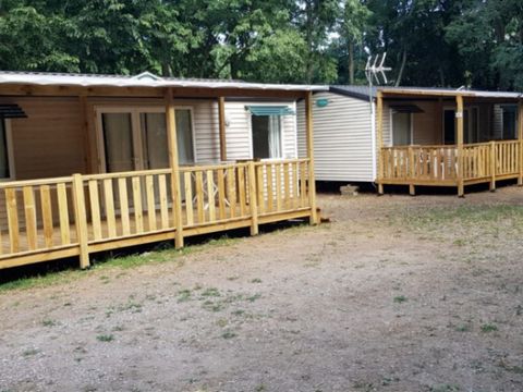 Mobilhome 4/6 personnes - PRIVILEGE - 2 chambres - 2 salles de bain TV-CLIM
