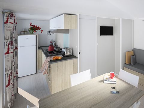 MOBILHOME 4 personnes - Mobil Home Bay 2 ch 4 pl Terrasse semi-couverte Clim TV