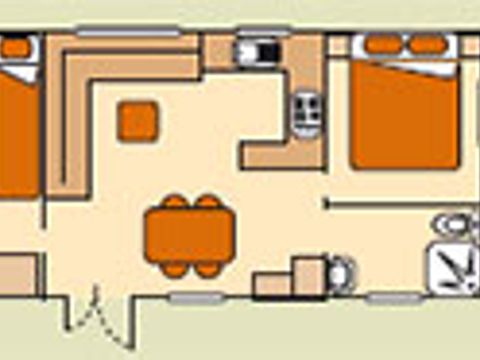 MOBILHOME 4 personnes - Cottage Privilège + Clim