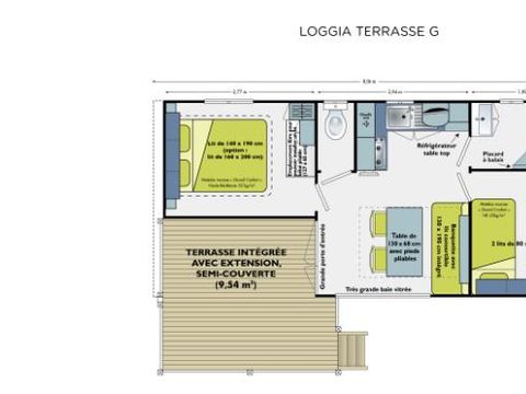 Mobilhome 4 personnes - LOGGIA CLIM
