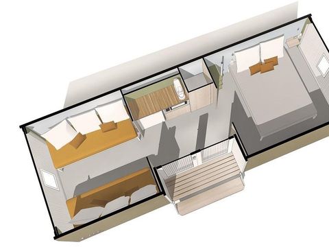 Hébergement 4 personnes - Coco Sweet - 2 chambres