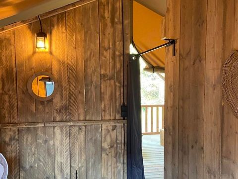 TENTE TOILE ET BOIS 4 personnes - Tente Lodge 2 chambres