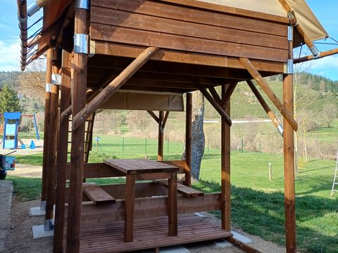Hébergement 2 personnes - Bivouac sur pilotis
