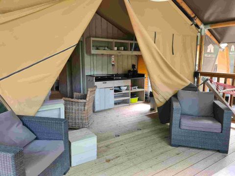 TENTE TOILE ET BOIS 6 personnes - Cani-lodge 6P