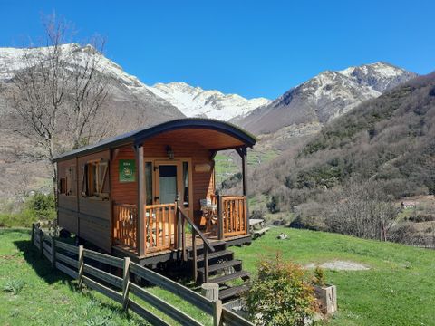 Tiny house 4 personnes - Roulotte Edelweiss 18 m²