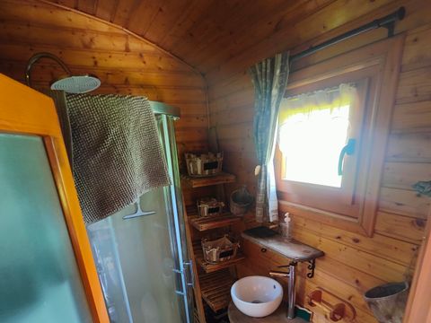 Tiny house 4 personnes - Roulotte Rhododendron 18 m²