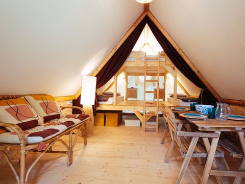 TENTE TOILE ET BOIS 4 personnes - LODGE TRAPPEUR 4 pers