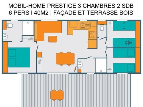 MOBILHOME 6 personnes - PRESTIGE