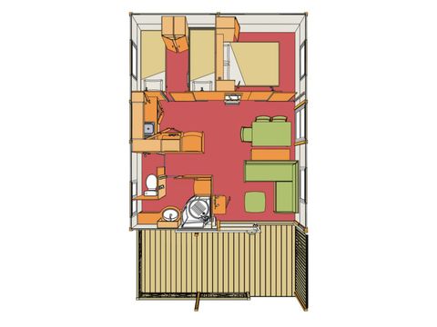 CHALET 5 personnes - MORÉA 2006 26 m²