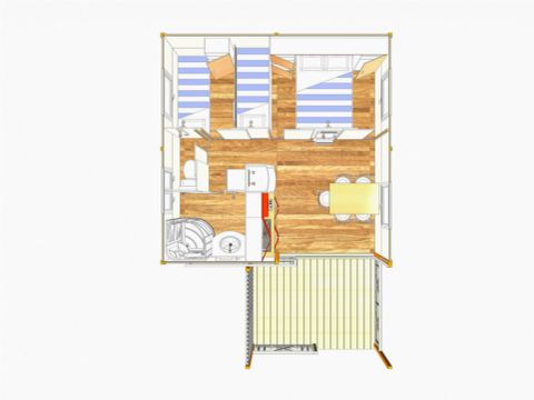 CHALET 5 personnes - MORÉA 2010 26 m²