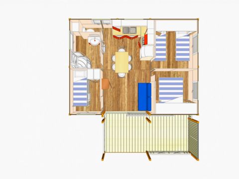 CHALET 6 personnes - SAMOA 2010  32 m²