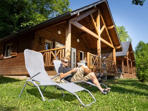 CHALET 6 personnes - Chalet bois 3 chambres TV LV Terrasse couverte