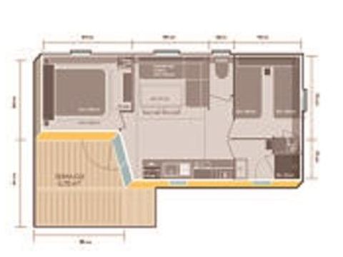 MOBILHOME 5 personnes - ARDIDEN TV LV Terrasse semi-couverte