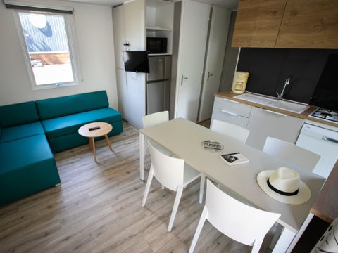 MOBILHOME 6 personnes - 3 chambres MARMOTTE TV LV Terrasse semi-couverte